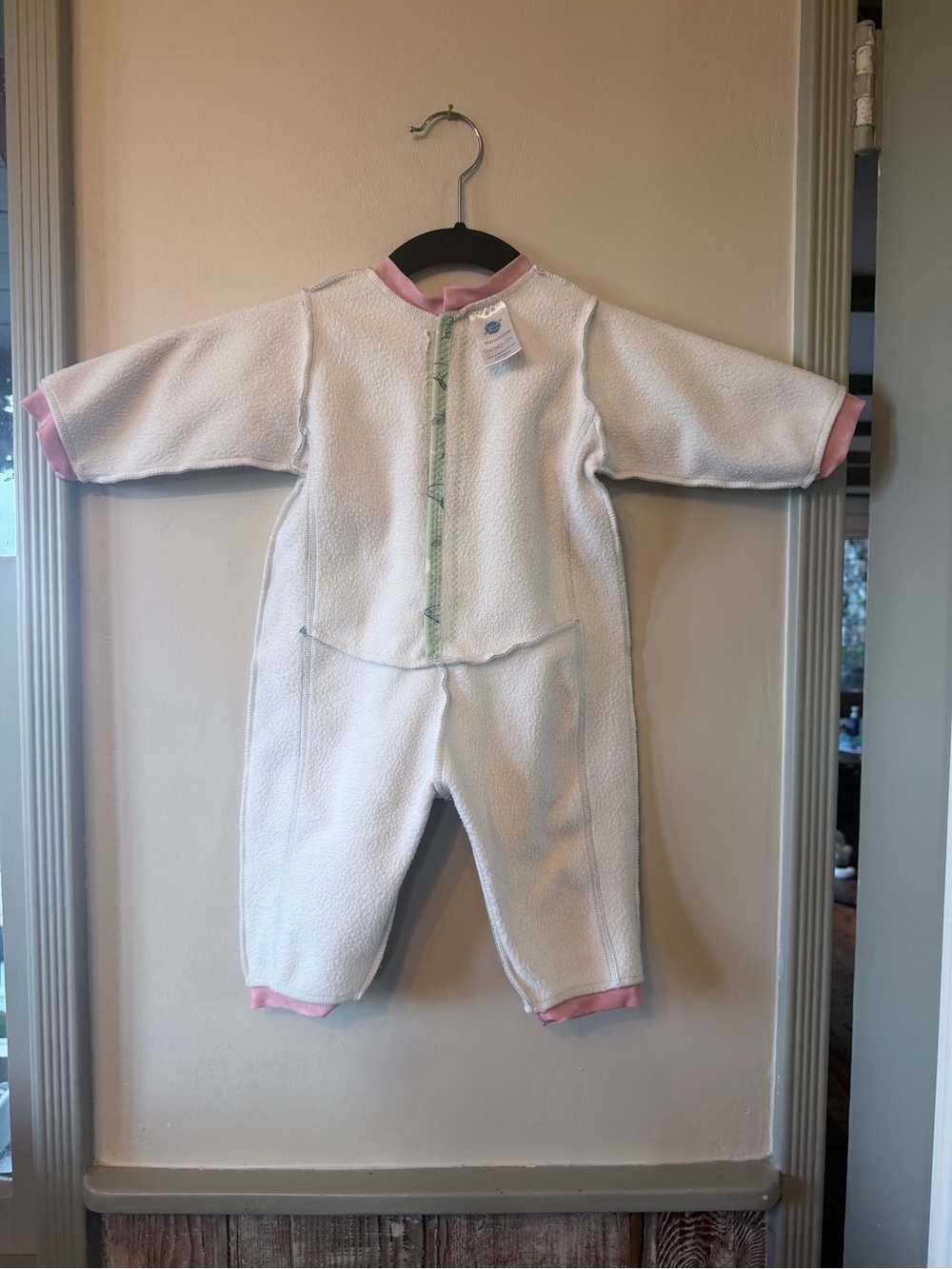 Thermal Swimsuit One Piece Warm by Splash About Kids Green Butterfly & Dragonfly - Picture 4 of 12